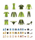 Clothing Icons - Vector Icon Set  - 3 colors included