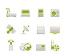 Business, technology  communications icons - vector icon set
