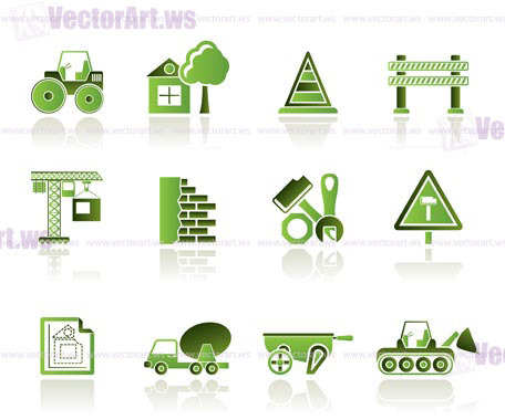 Construction and building  Icons - vector icon set