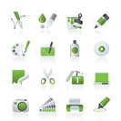 Graphic and web desing icons - vector icon set