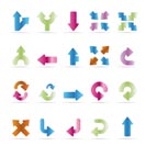 Application, Programming, Server and computer icons - Arrows - vector Icon Set 3