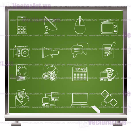 Communication and Technology icons - Vector Icon Set