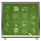 education and school icons - vector icon set
