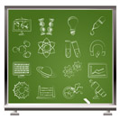 science, research and education Icons - Vector Icon set