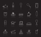 Shop and Foods Icons - Vector Icon Set