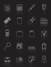 Office tools Icons vector icon set 3