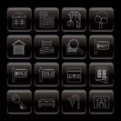 Line Real Estate Icons - Vector Icon Set