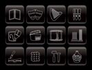 different kind of Art Icons - Vector Icon Set