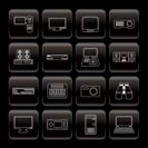 Line Hi-tech equipment icons - vector icon set 2