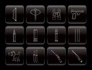 Hunting and arms Icons - Vector Icon Set