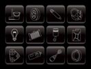 Car Parts and Services icons - Vector Icon Set 2