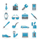 man Accessories icons and objects- vector illustration