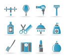 Personal care and cosmetics  icons - vector icon set