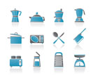 kitchen and household equipment icon - vector icon set