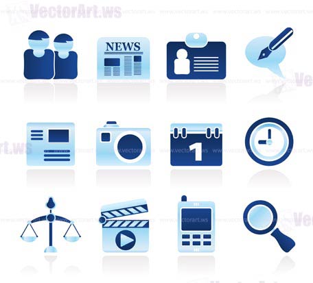 web site, computer and business icons - vector icon set