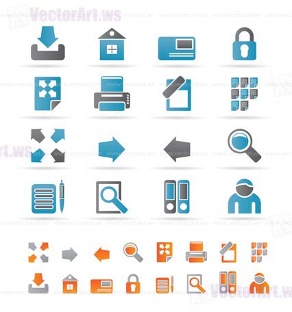 Internet and Web Site Icons - Vector Icon Set