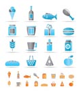 shop, food and drink icons - vector icon set