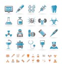 Healthcare, Medicine and hospital icons - vector icon set