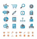 Web Site, Internet and computer Icons - vector icon set