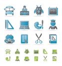 School and education objects - vector illustration