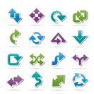 different kind of arrows icons - vector icon set
