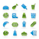 fast food and drink icons - vector icon set