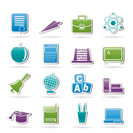 school and education icons - vector icon set