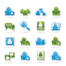 Social Media and Network icons - vector icon set