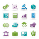 Business and finance icons - vector icon set