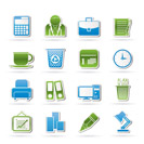 Business and office icons - vector icon set