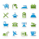 Hotel and motel icons - Vector icon Set