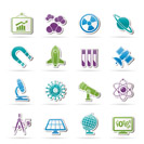 science, research and education Icons - Vector Icon set