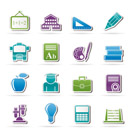 school and education icons - vector icon set