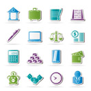 Business and office icons - vector icon set