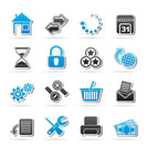 Web Site and Internet icons - vector icon set