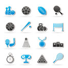 Sport equipment icons - vector icon set