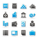 Bank and Finance Icons - Vector Icon Set