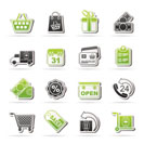 Online shop icons - vector icon set