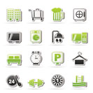 Hotel and motel icons - Vector icon Set