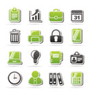 Business and office icons - vector icon set