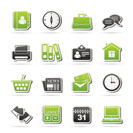 Business and office icons - vector icon set