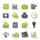 Business and office icons - vector icon set