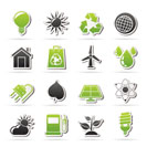 Ecology, nature and environment Icons -vector icon set
