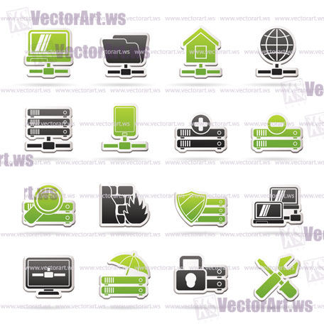 Bank, business and finance icons - vector icon set