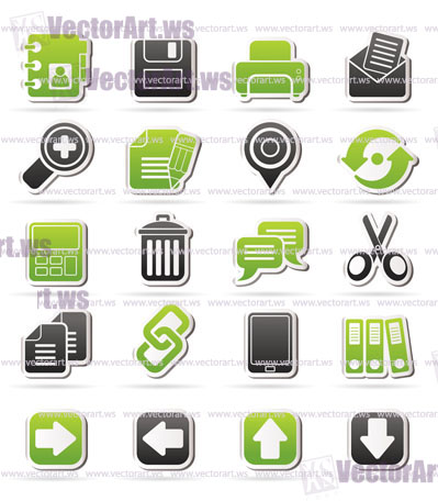 internet Interface Icons -  vector icon set