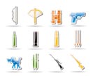 Hunting and arms Icons - Vector Icon Set