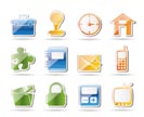 Simple Business and office icons - vector icon set