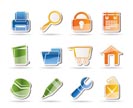 website, internet and computer icons - vector icon set