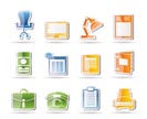 Simple Business, office and firm icons - vector icon set