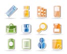 Business and Office tools icons - vector icon set 3